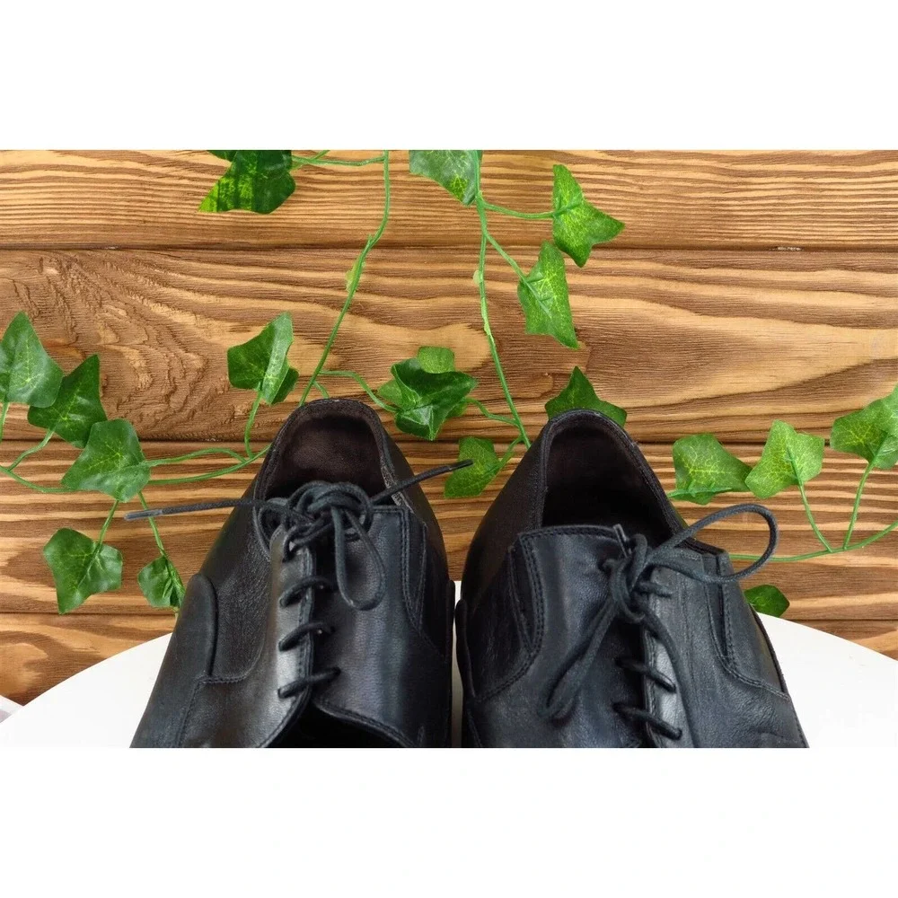 Bruno Magli Shoes Sz 10.5 M Black Derby‎ Oxfords Leather Men